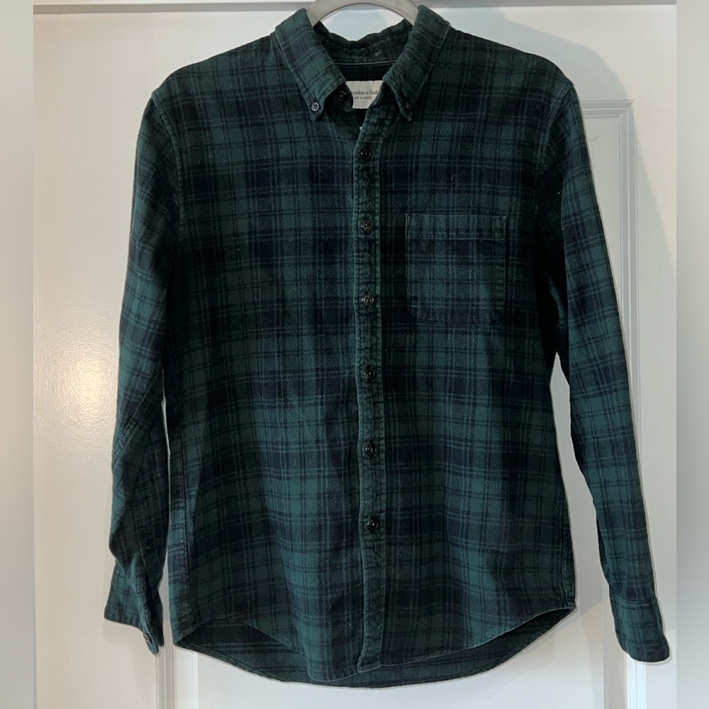 Abercrombie & Fitch Men’s Button Up Shirt, Soft Flannel, Size XS, Like New